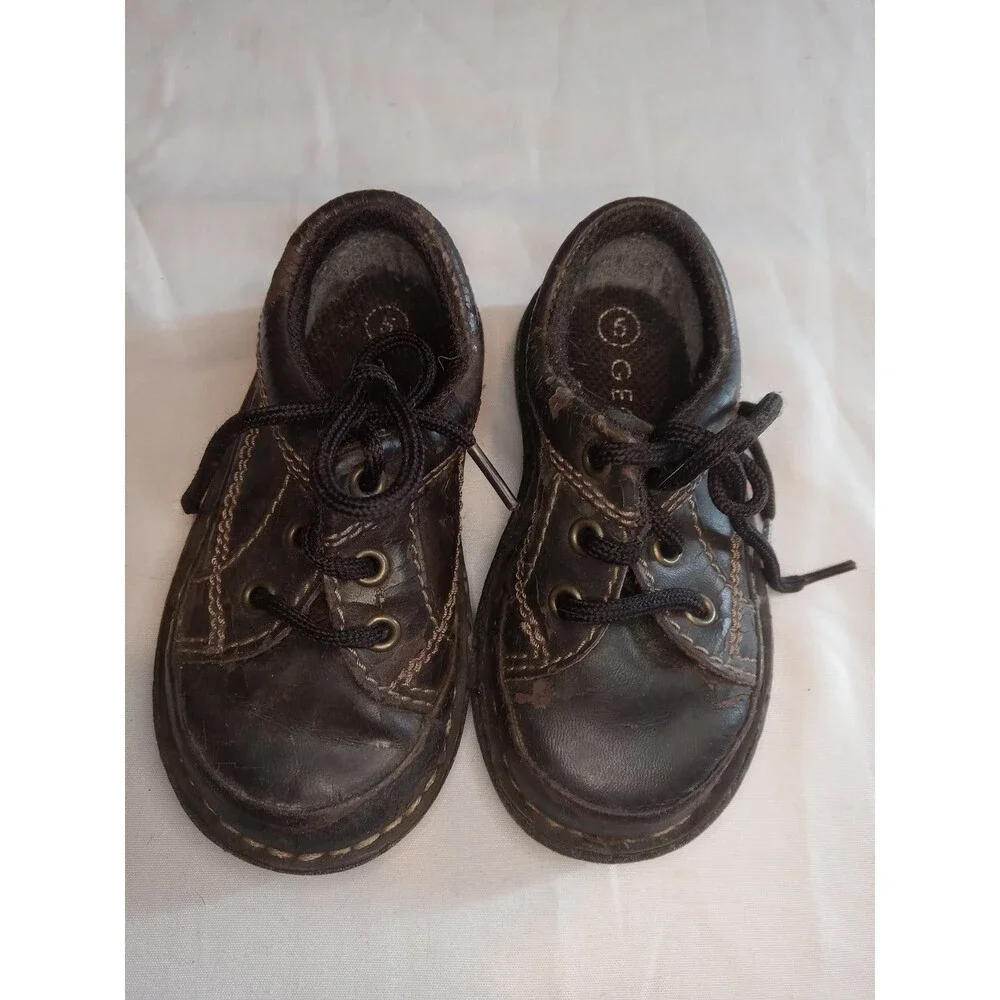 George Toddler Brown Dress Shoes size 6
